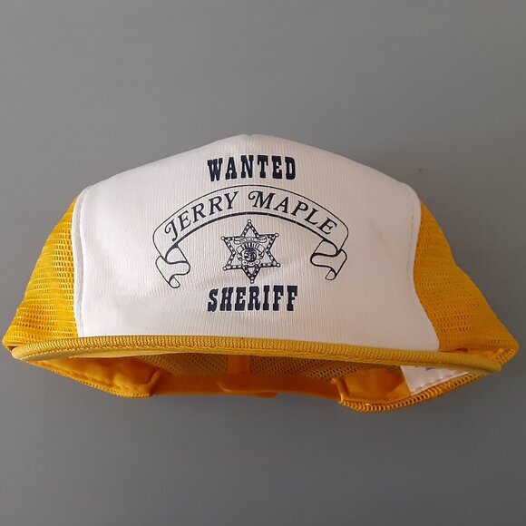 Vintage New c1980 * Jerry Maple for Sheriff Baseball Cap * Nevada * Lake Tahoe - Picture 6 of 9